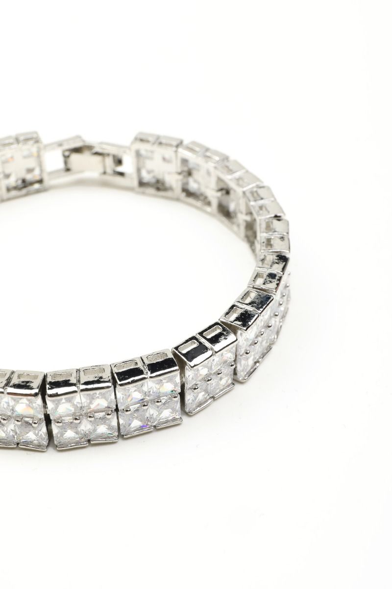Rhinestone embellished bracelet