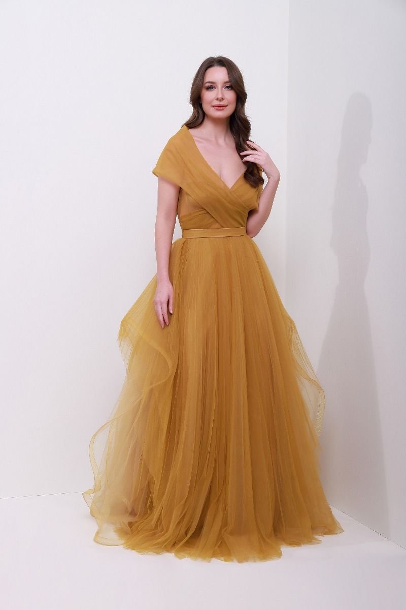 Ruffled sides dress