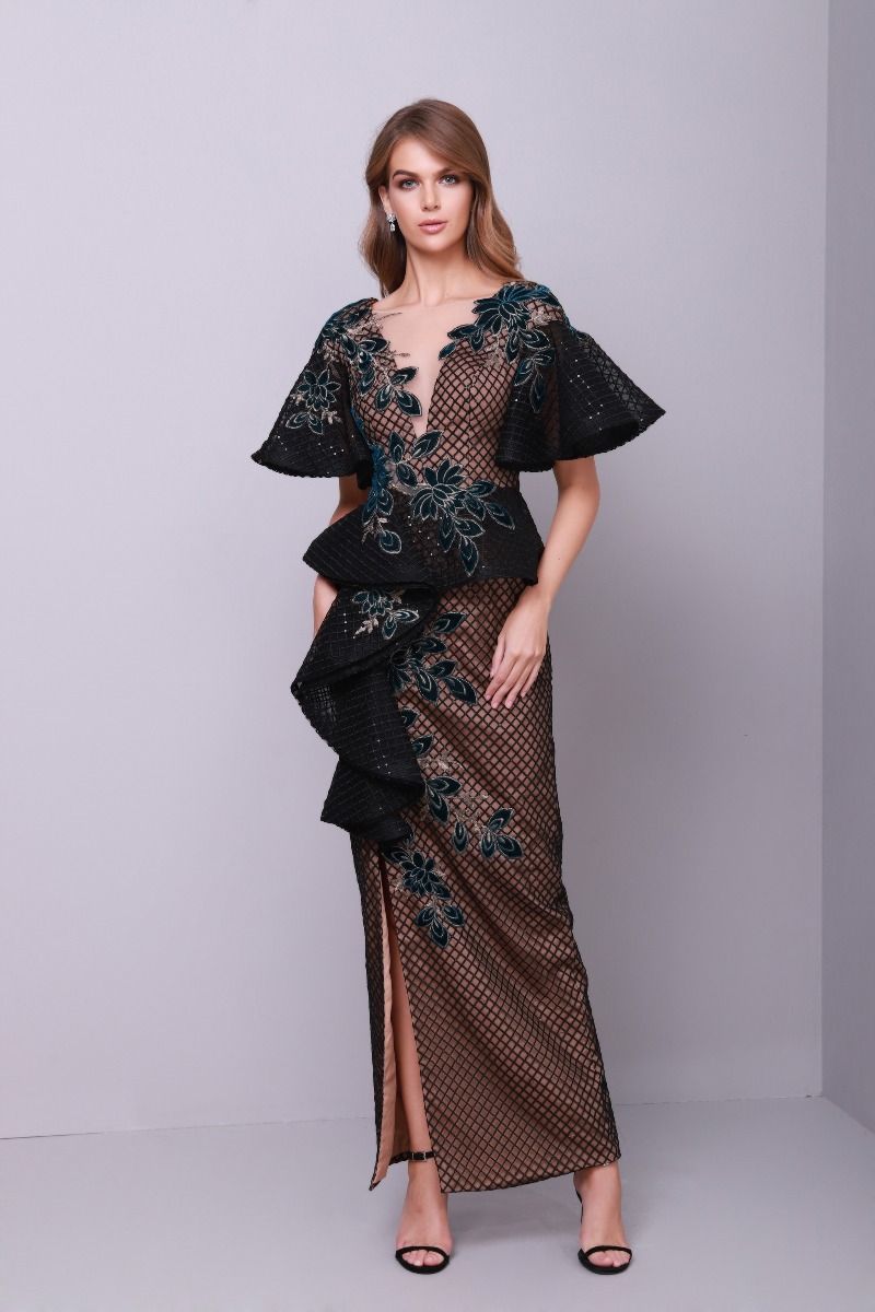 Peplum waist dress