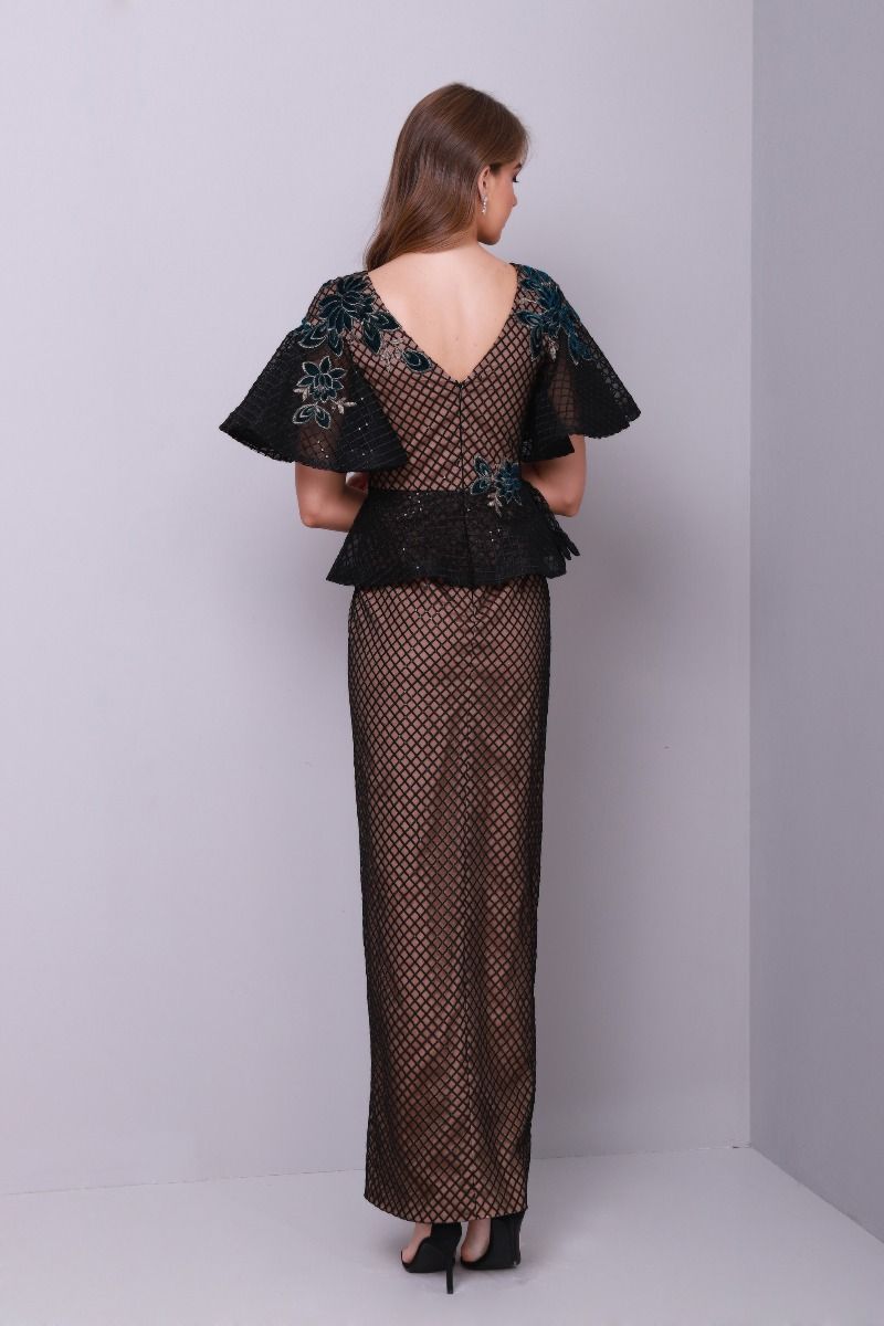 Peplum waist dress