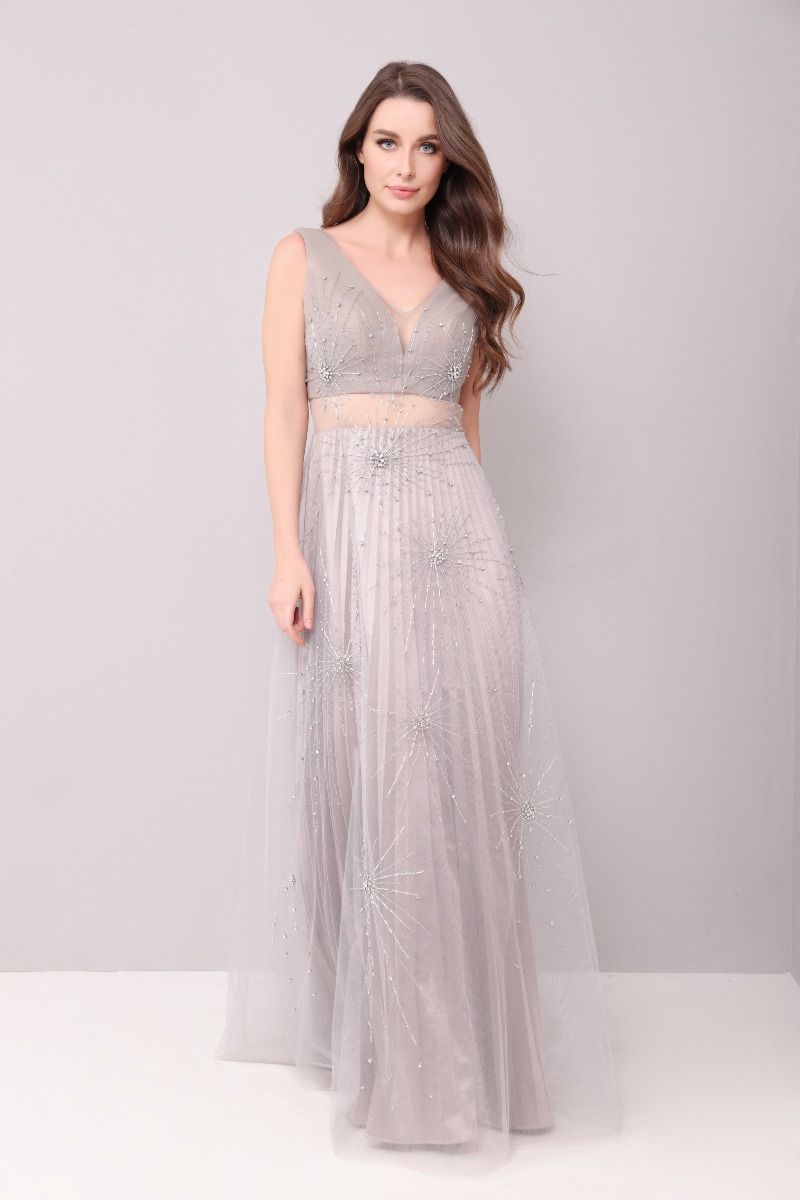 Rhinestones embellishments dress