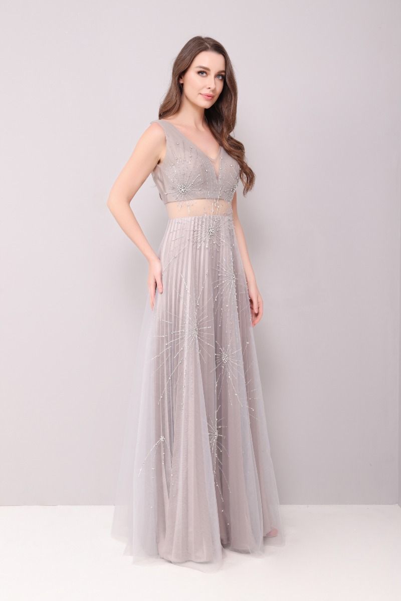 Rhinestones embellishments dress