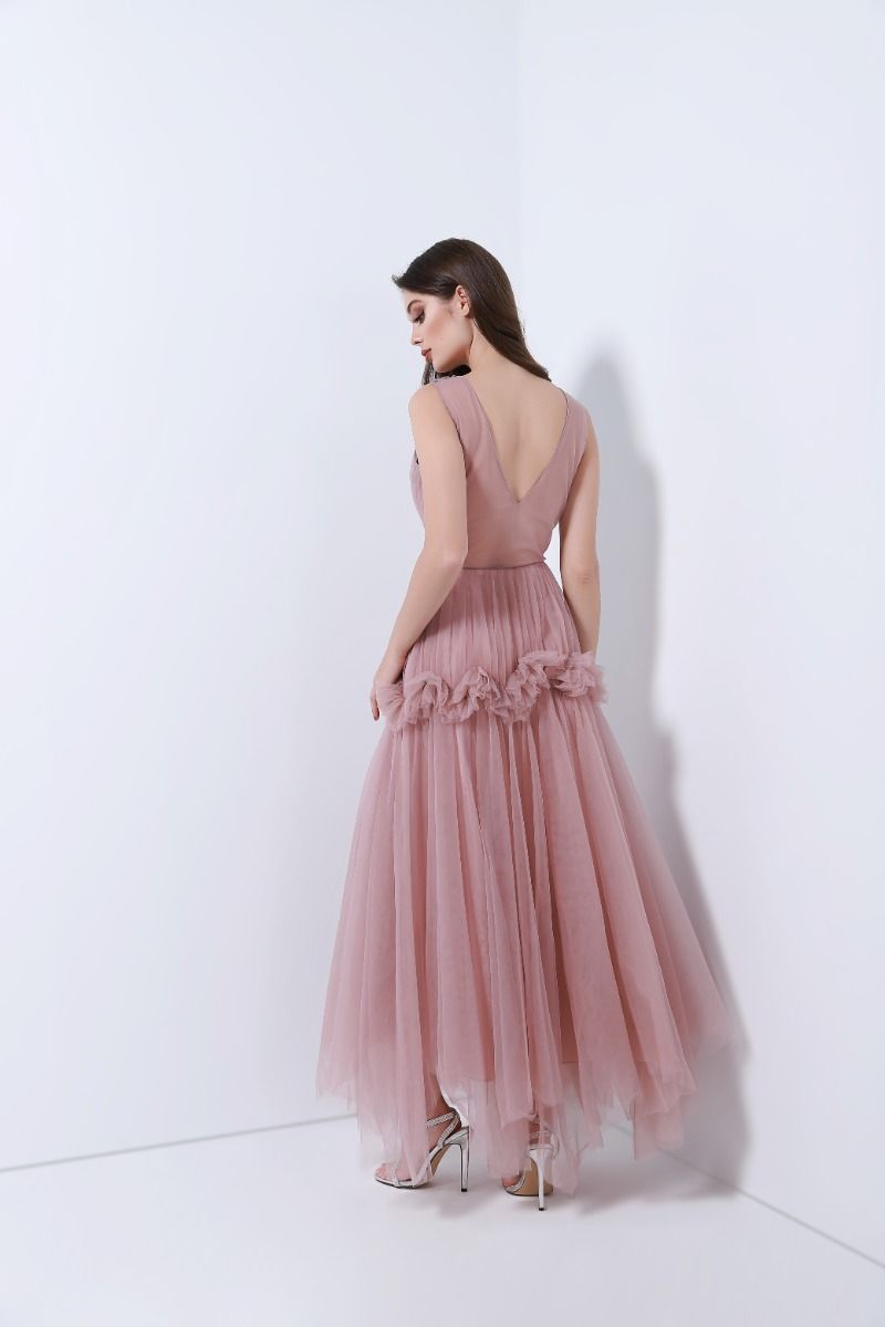 Rhinestone embellishment dress