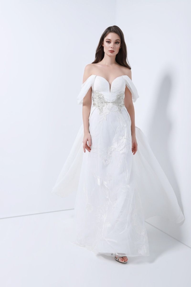 Pleated bustier dress

