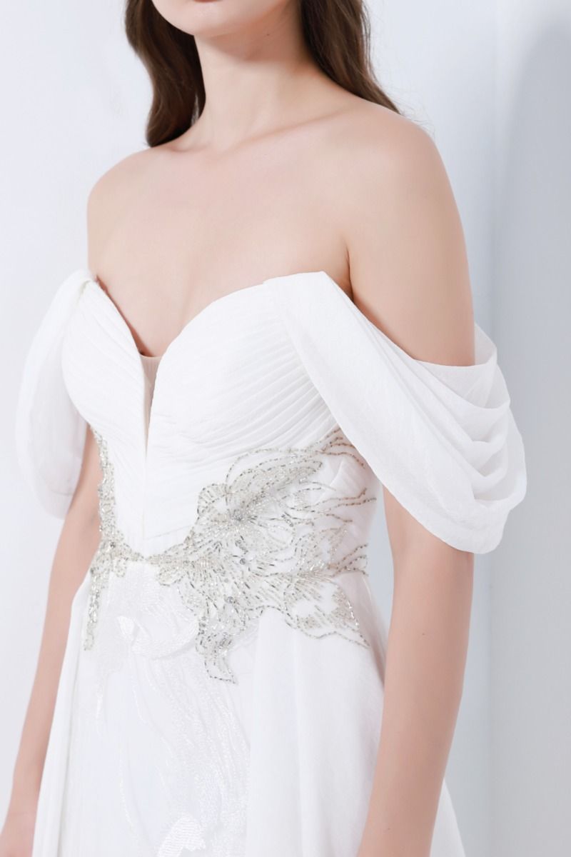 Pleated bustier dress