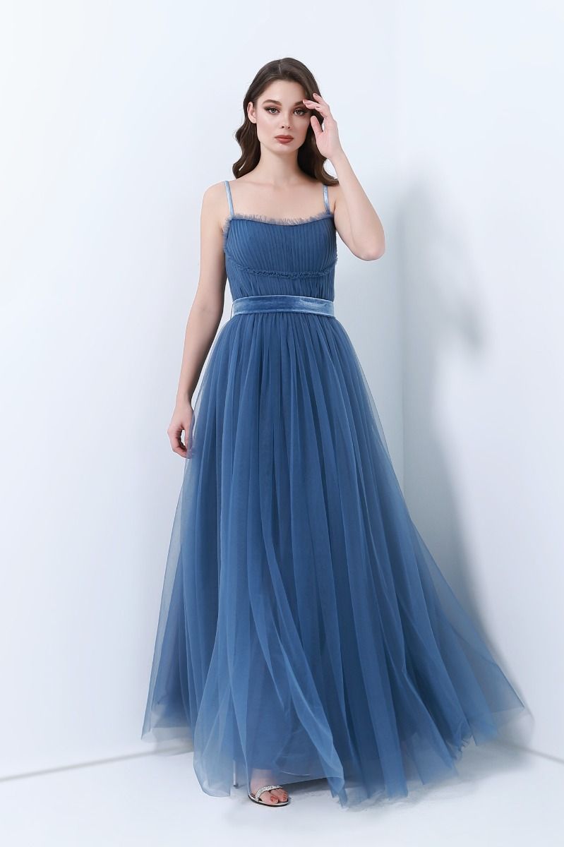 Pleated bustier dress