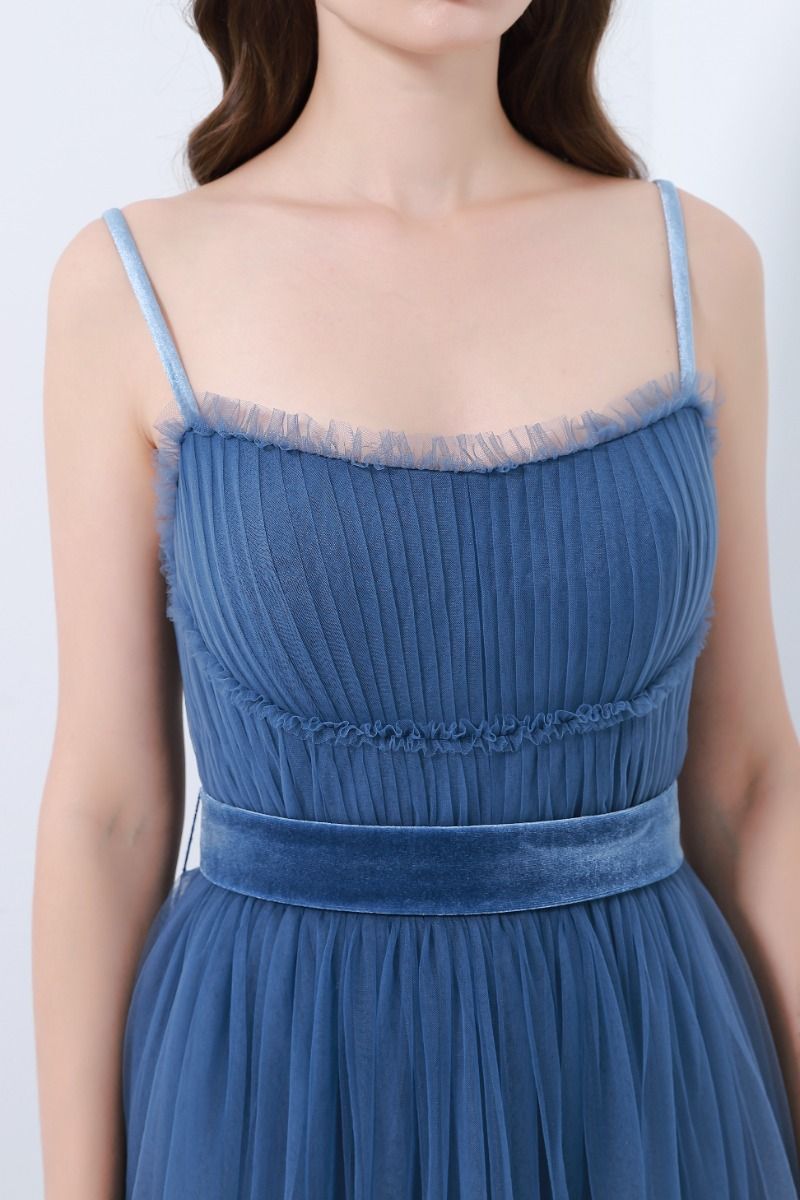 Pleated bustier dress