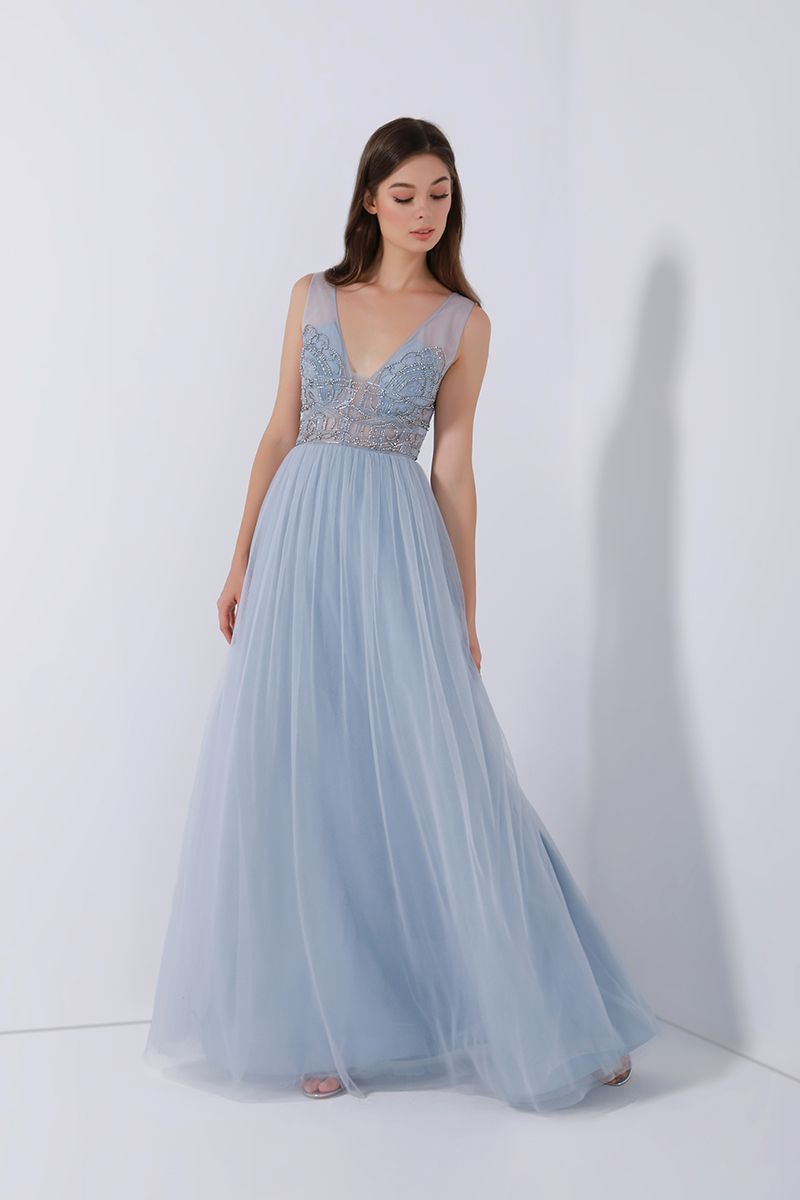Embellished unique bustier dress
