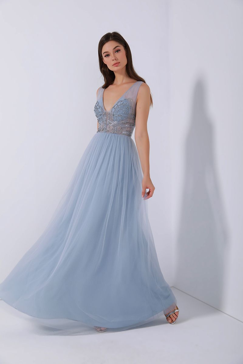 Embellished unique bustier dress