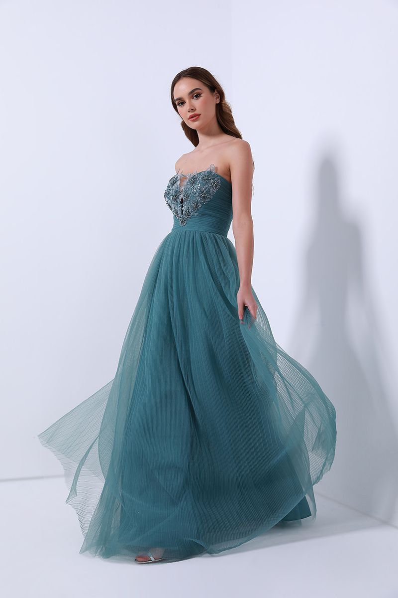 Heart shape bustier dress