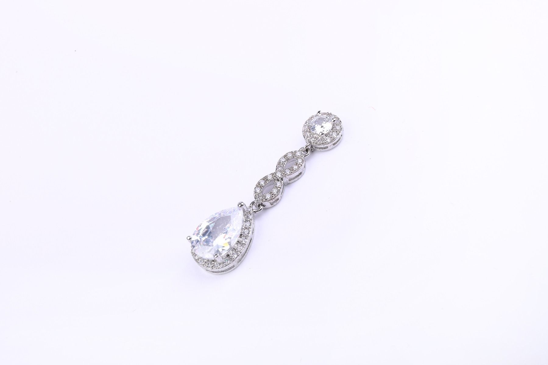 Rhine stone embellishment earrings