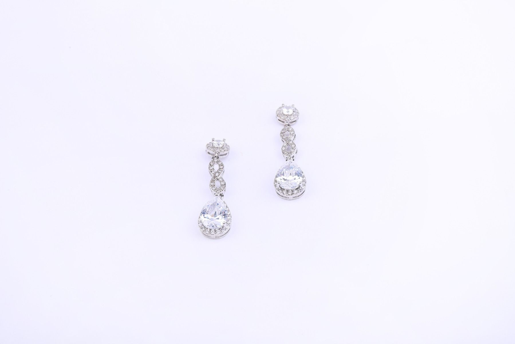 Rhine stone embellishment earrings
