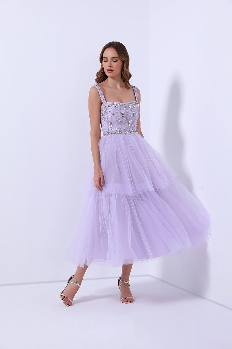 Embellished bustier dress