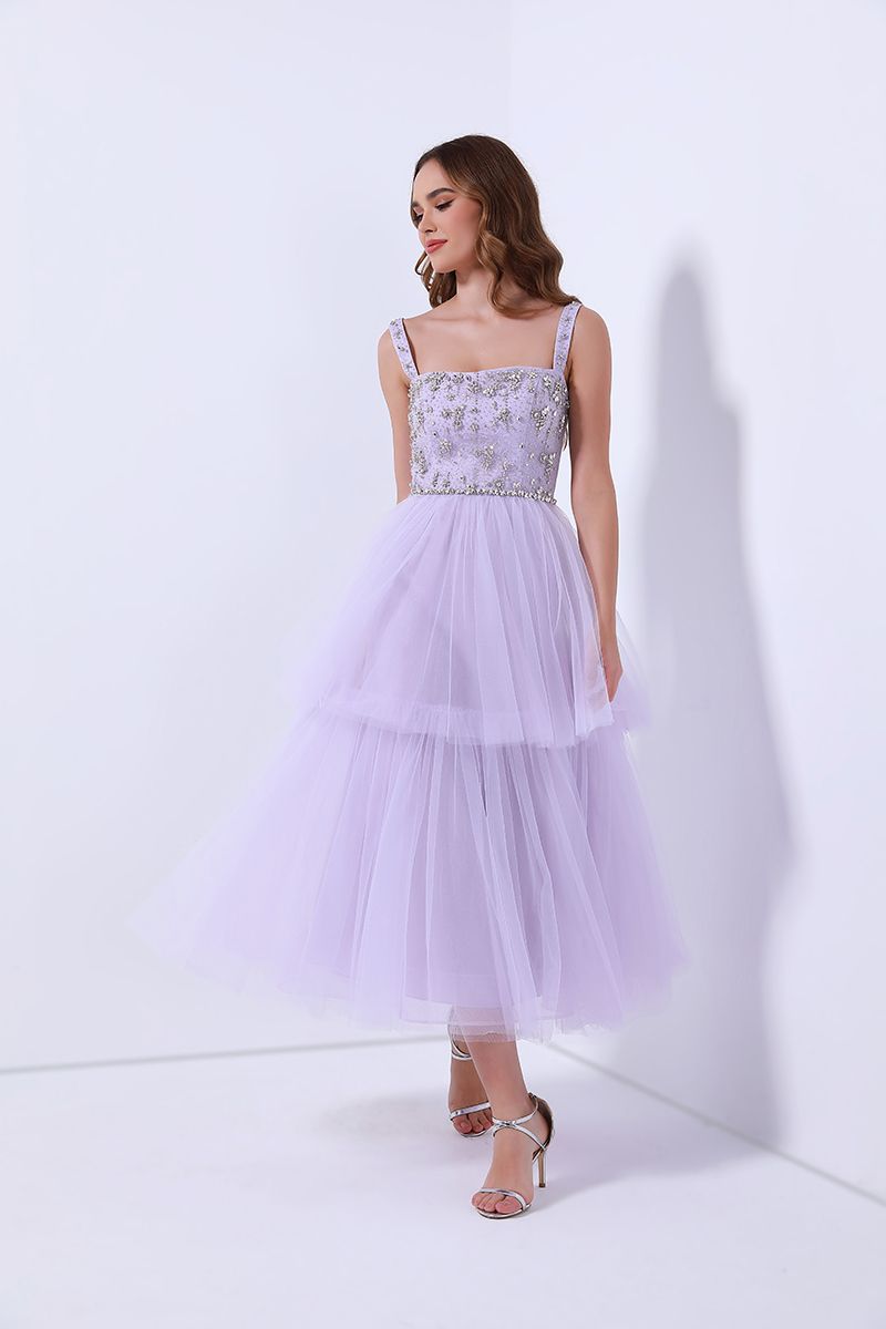 Embellished bustier dress