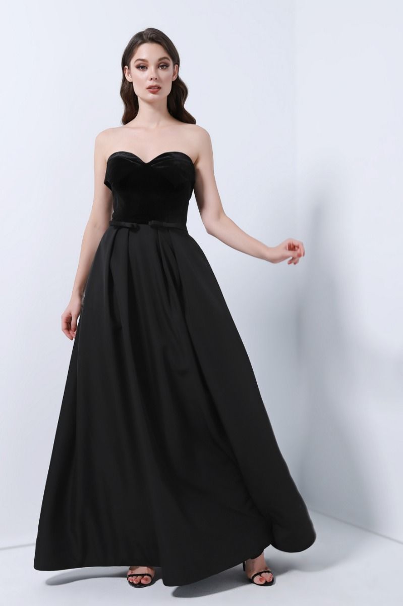 Velvet bustier dress