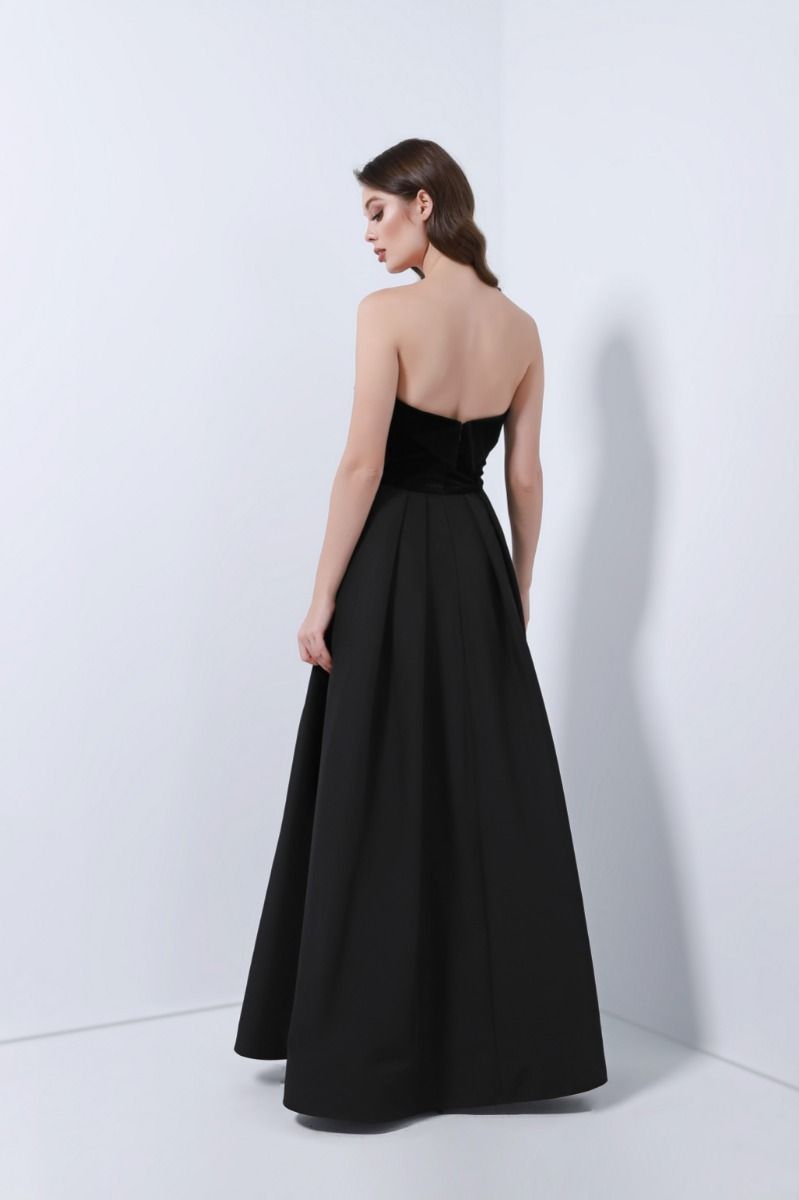 Velvet bustier dress