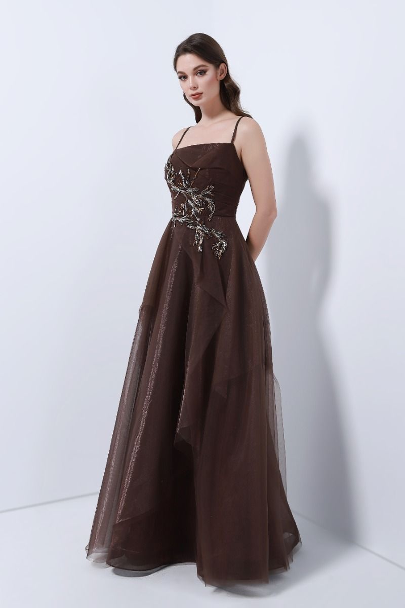 Embellished bustier dress