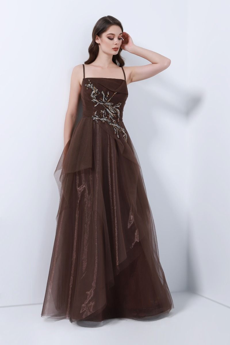 Embellished bustier dress