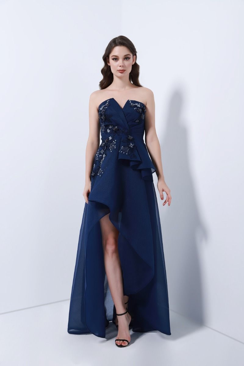 
Floral applique dress