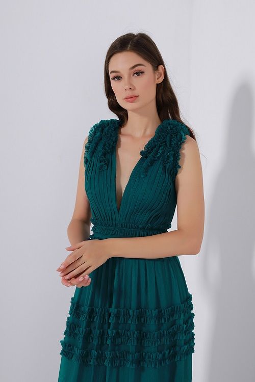 frill overlay dress