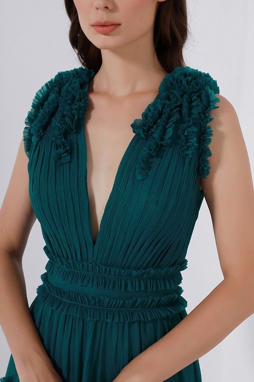 frill overlay dress