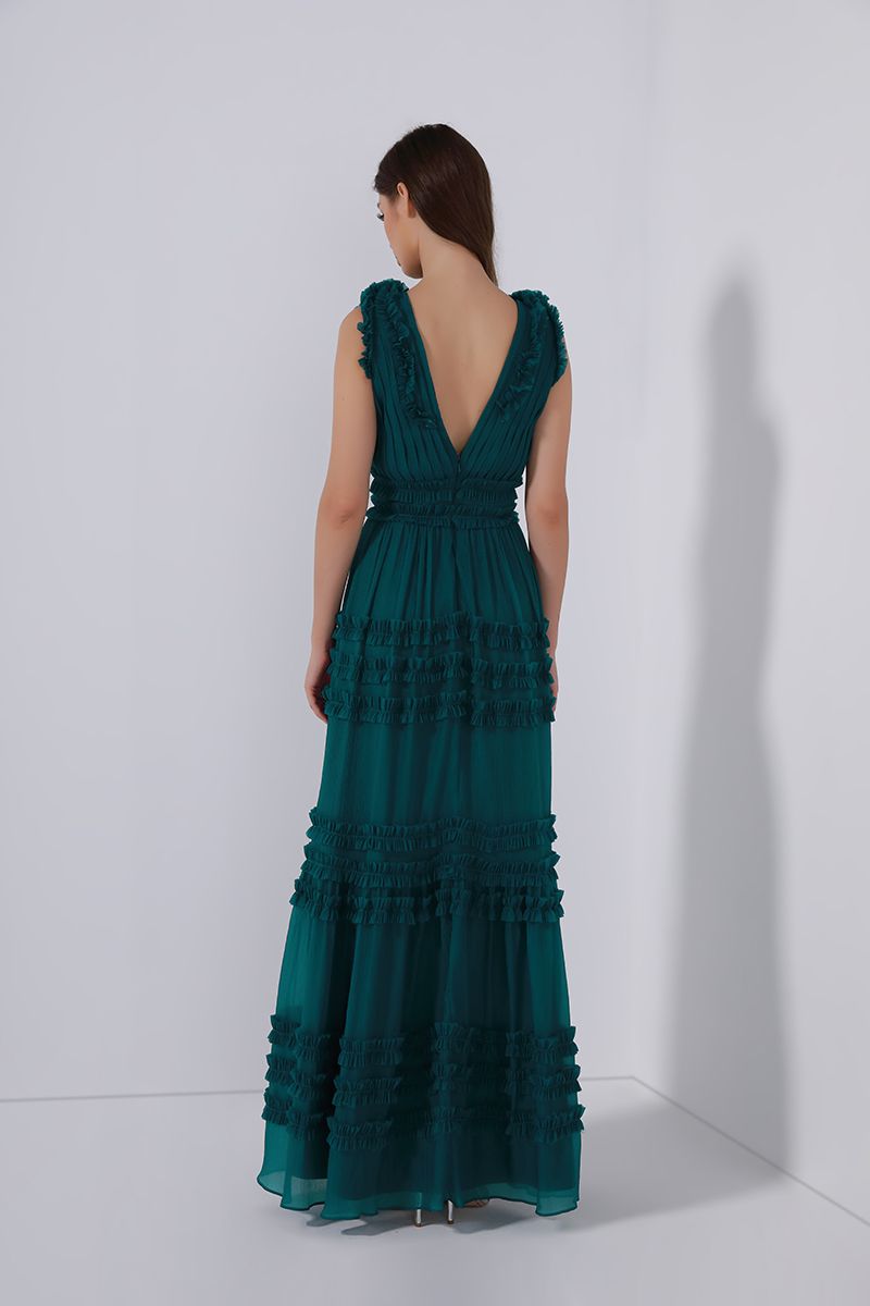frill overlay dress