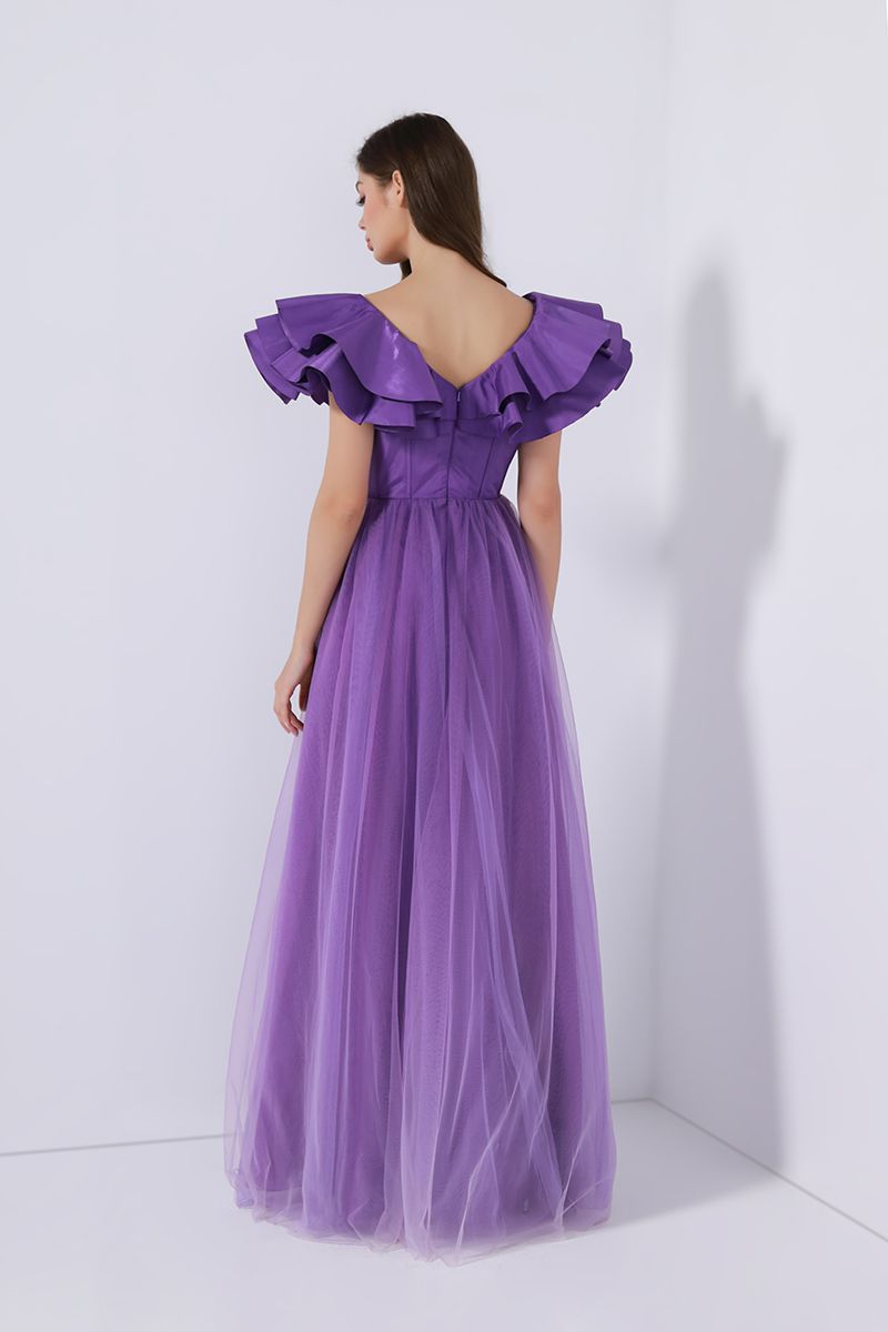 Unique ruffled dress