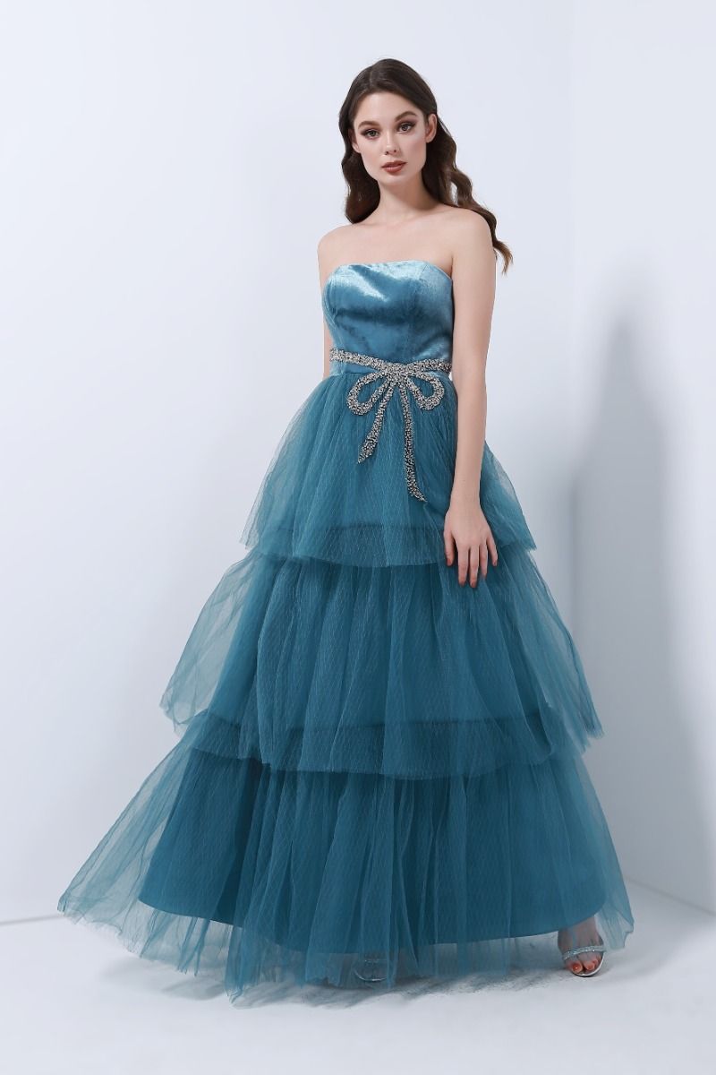 Embellished bow dress