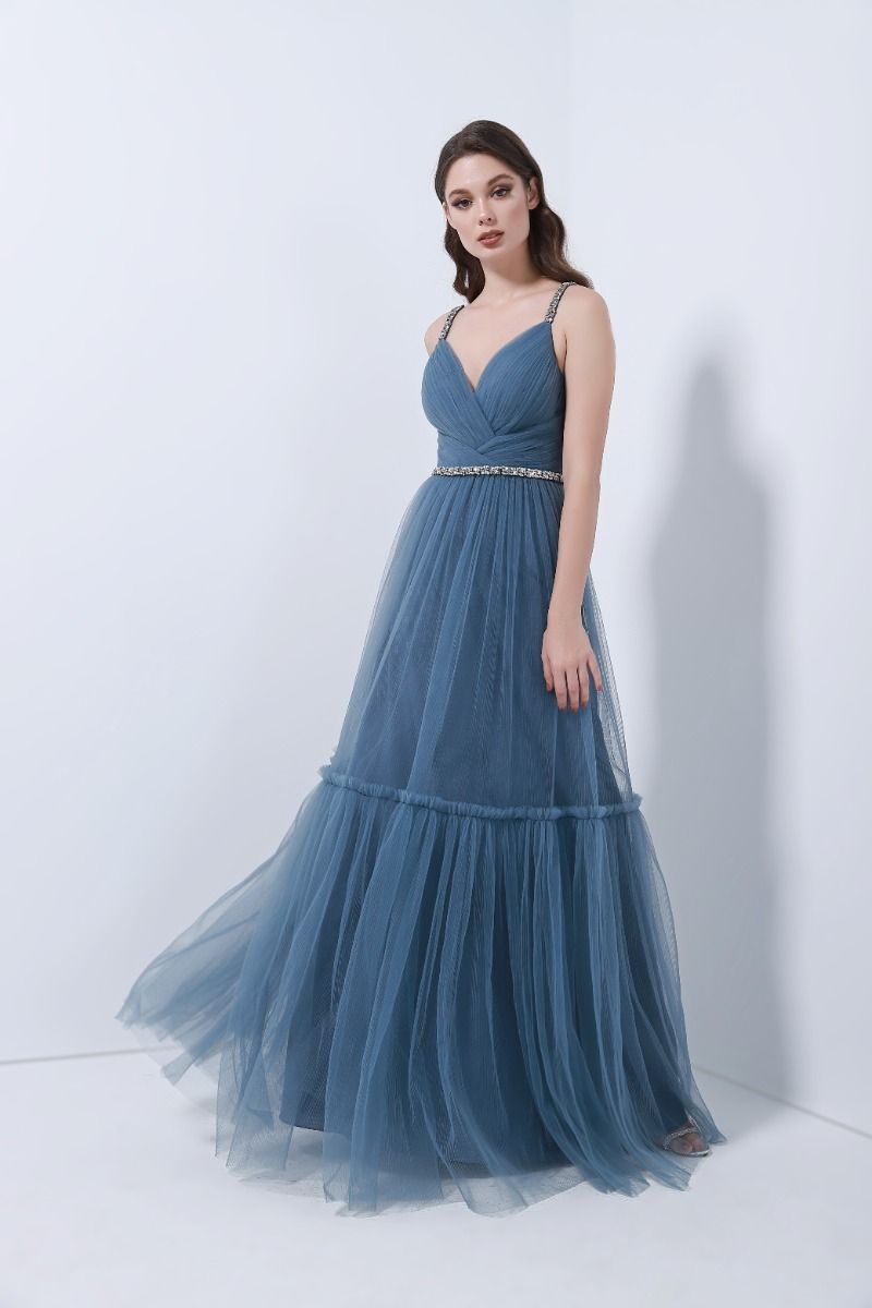 Crossover bustier dress