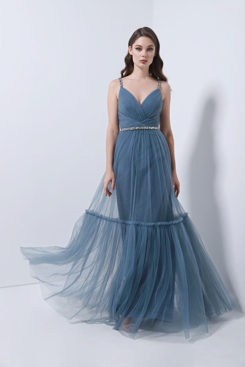 Crossover bustier dress