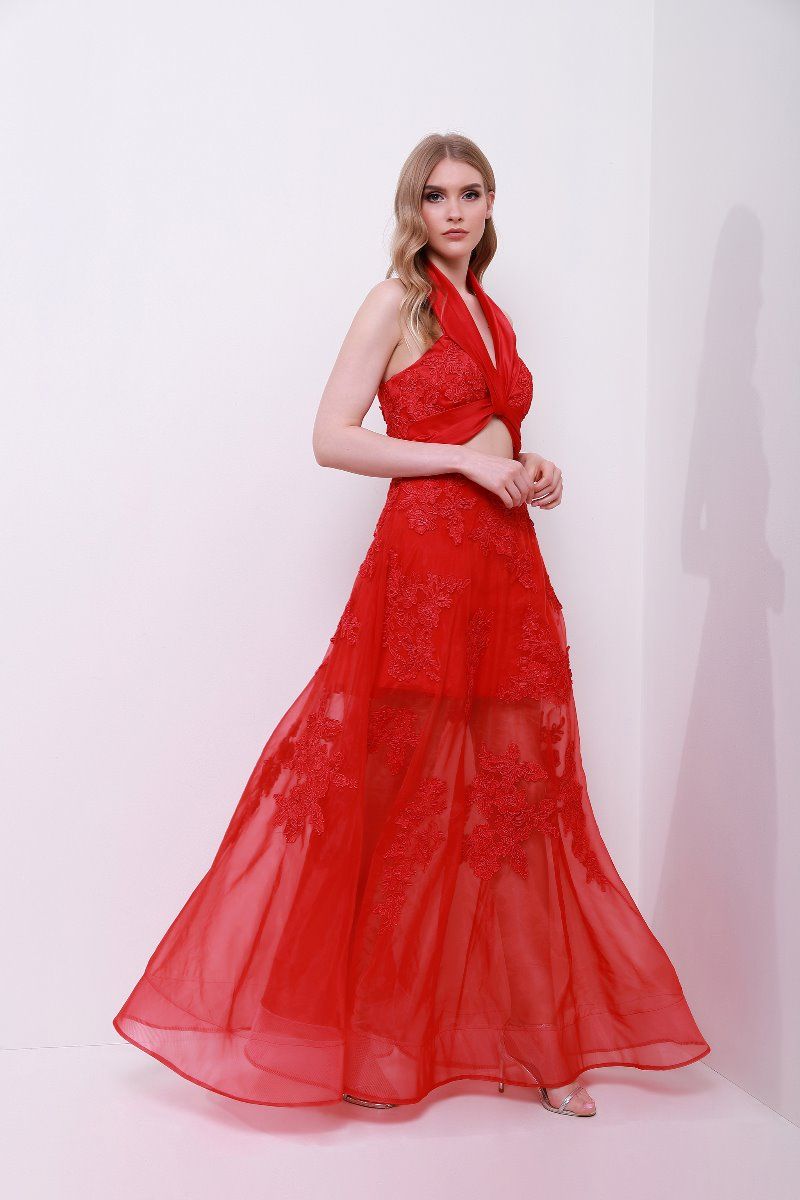 Flower Appliqué dress