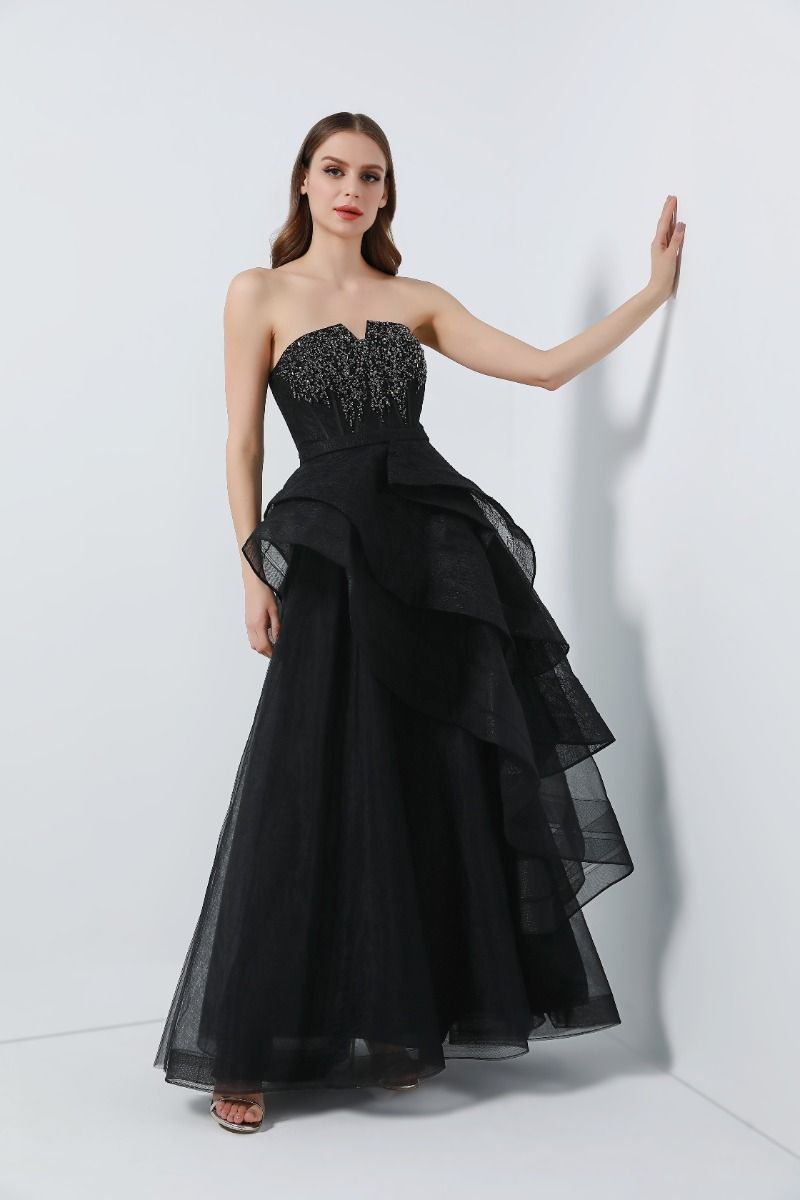 Rhinestone embellishment dress