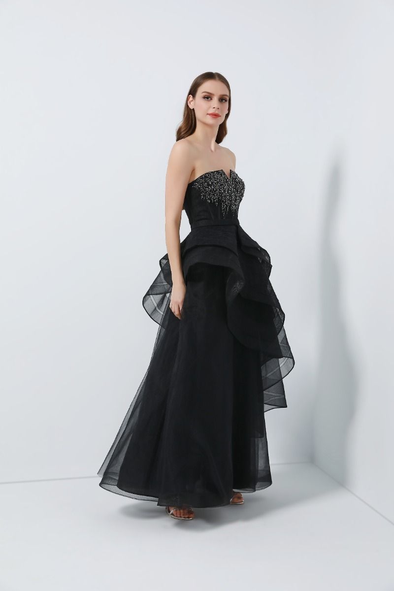 Rhinestone embellishment dress