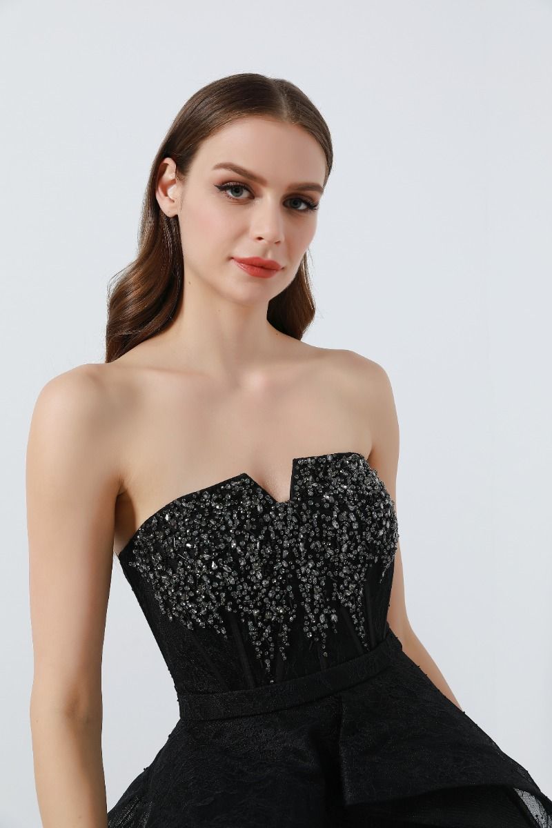 Rhinestone embellishment dress