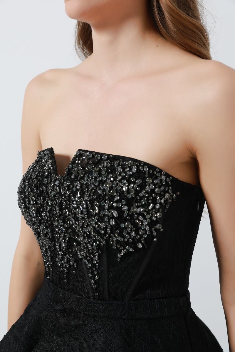 Rhinestone embellishment dress