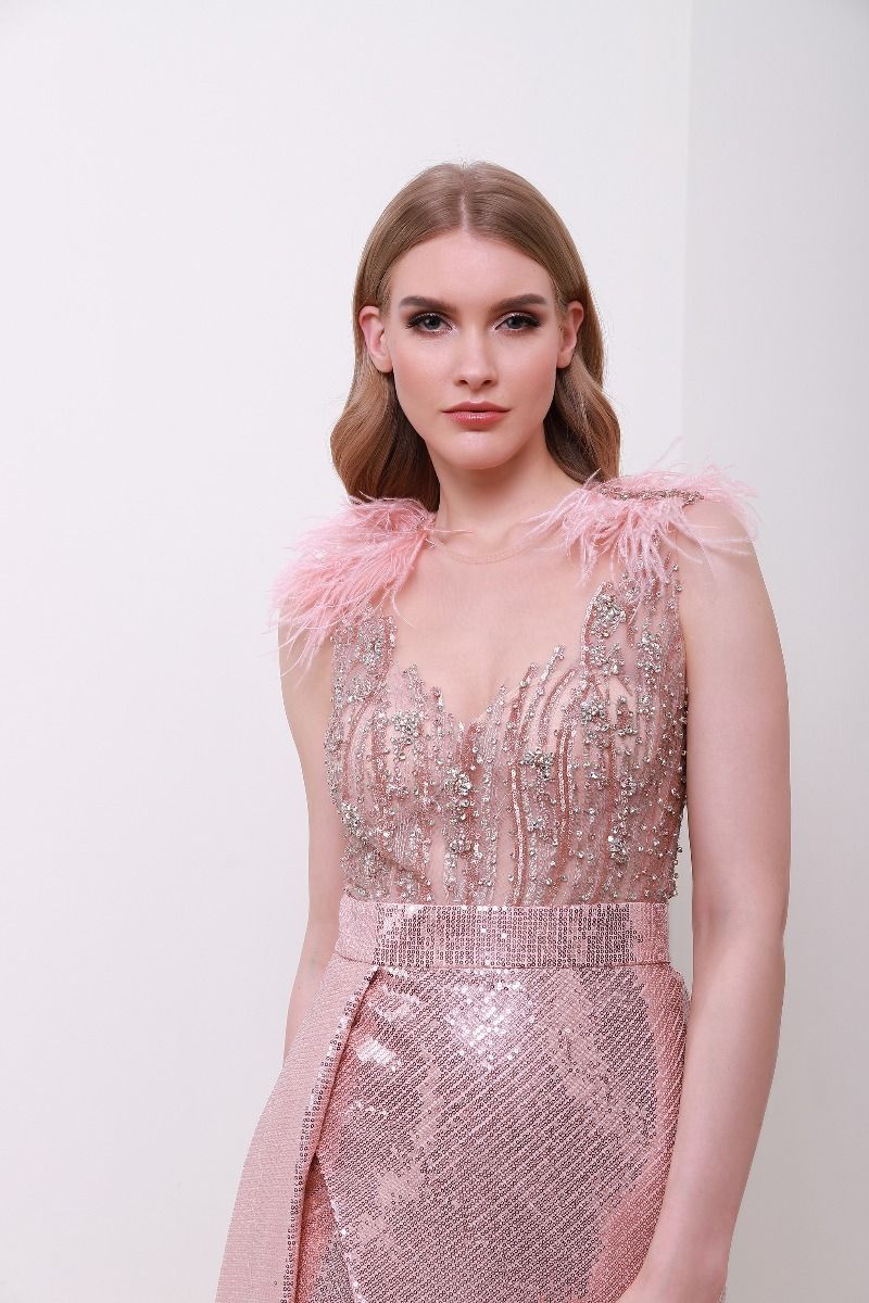 Sequin embellishment dress