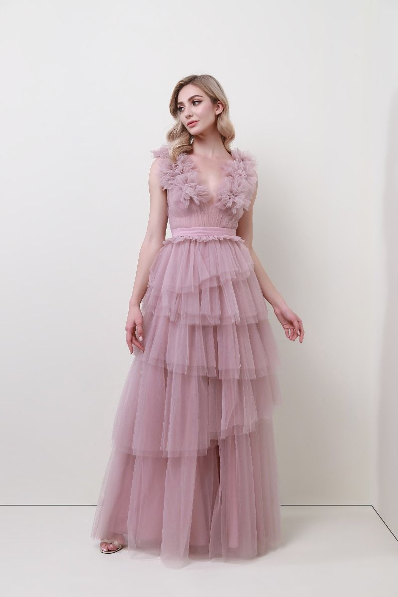 Ruffle ruffles dress