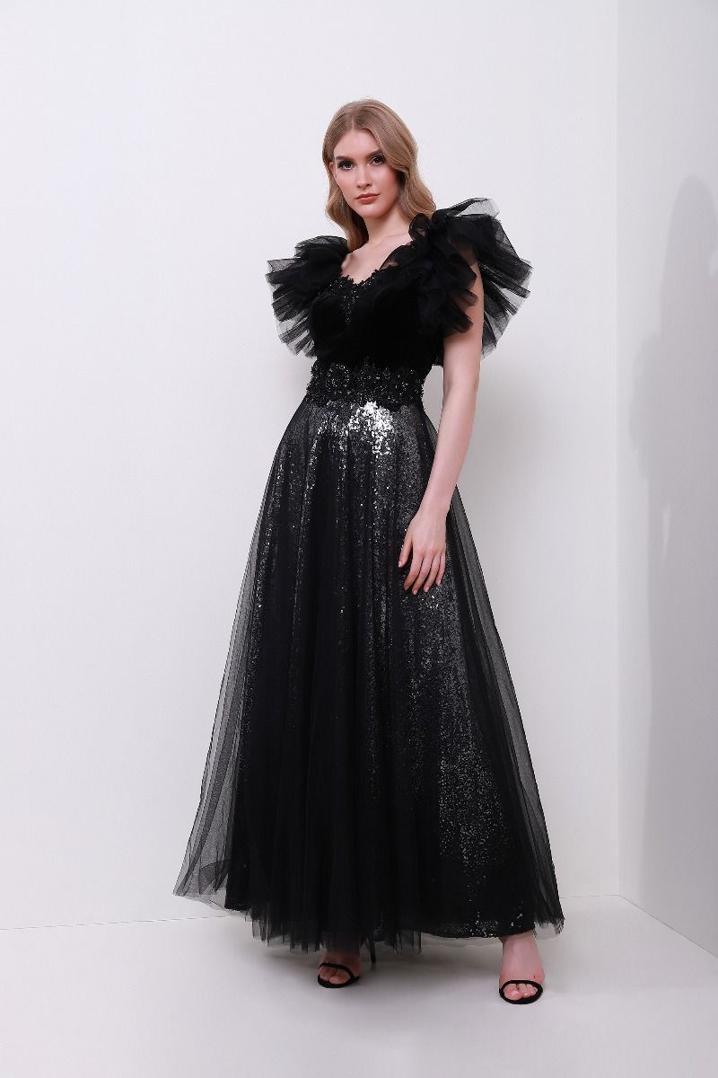 Sequins embellishment dress