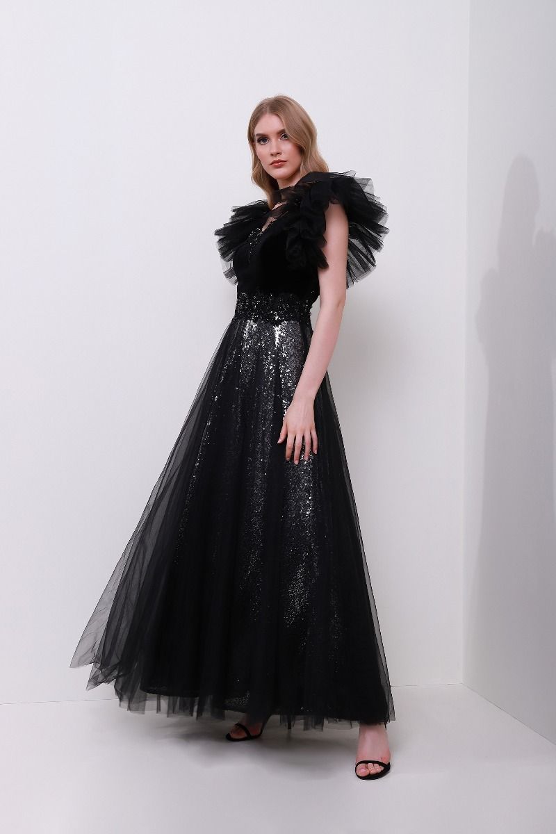 Sequins embellishment dress