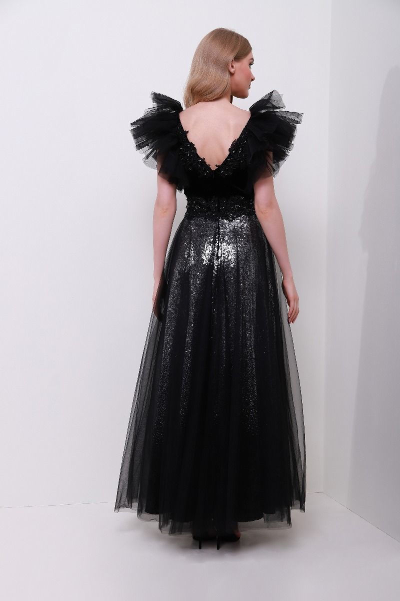 Sequins embellishment dress