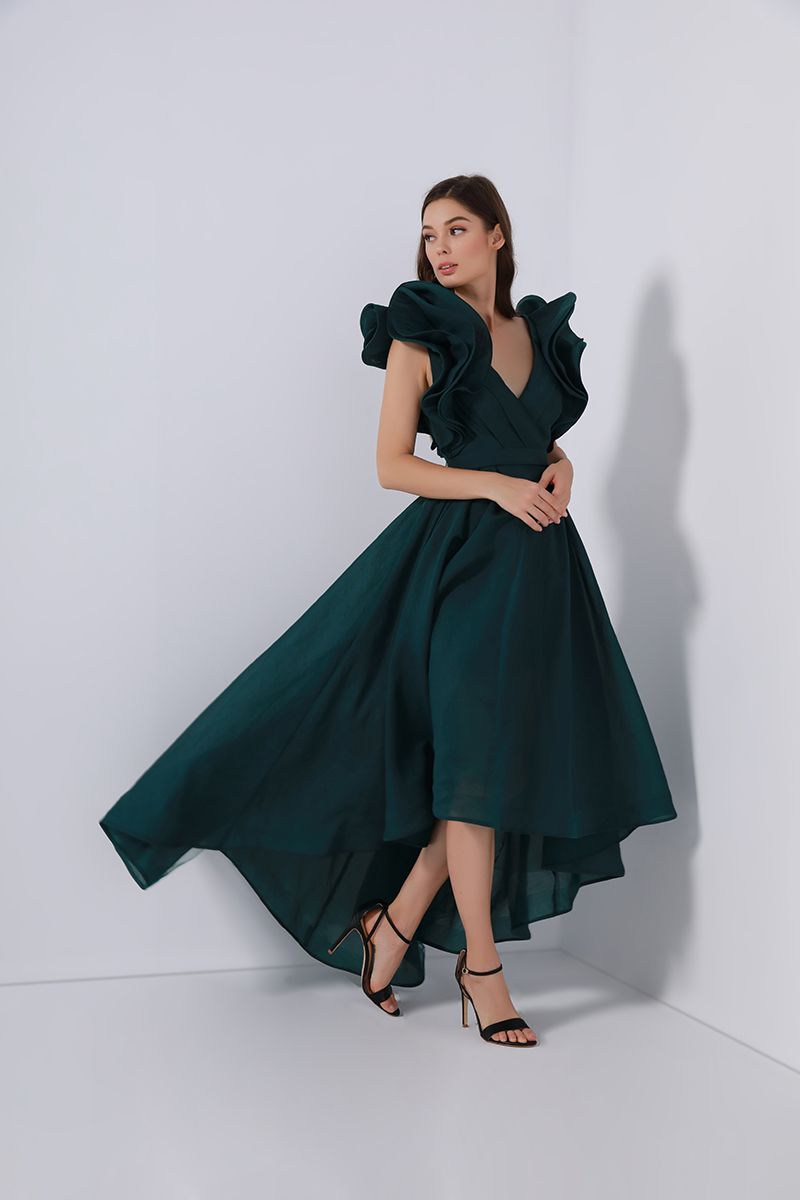 Statement ruffles dress