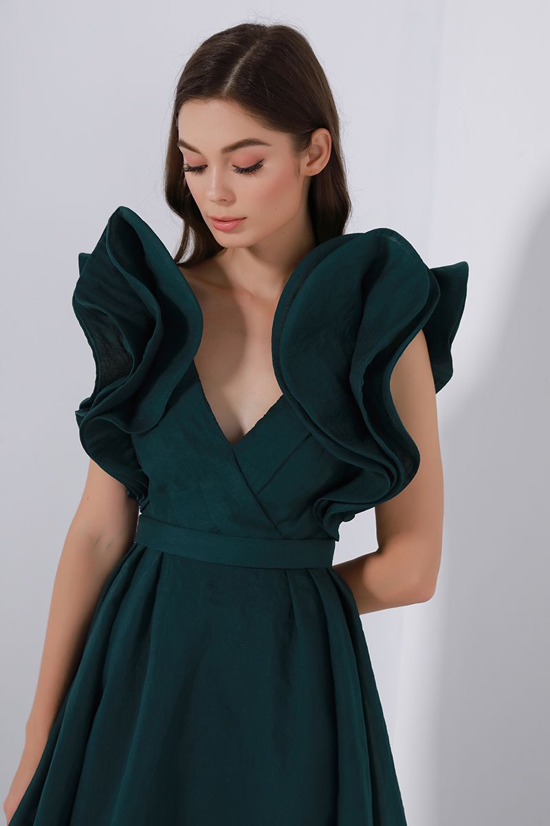 Statement ruffles dress
