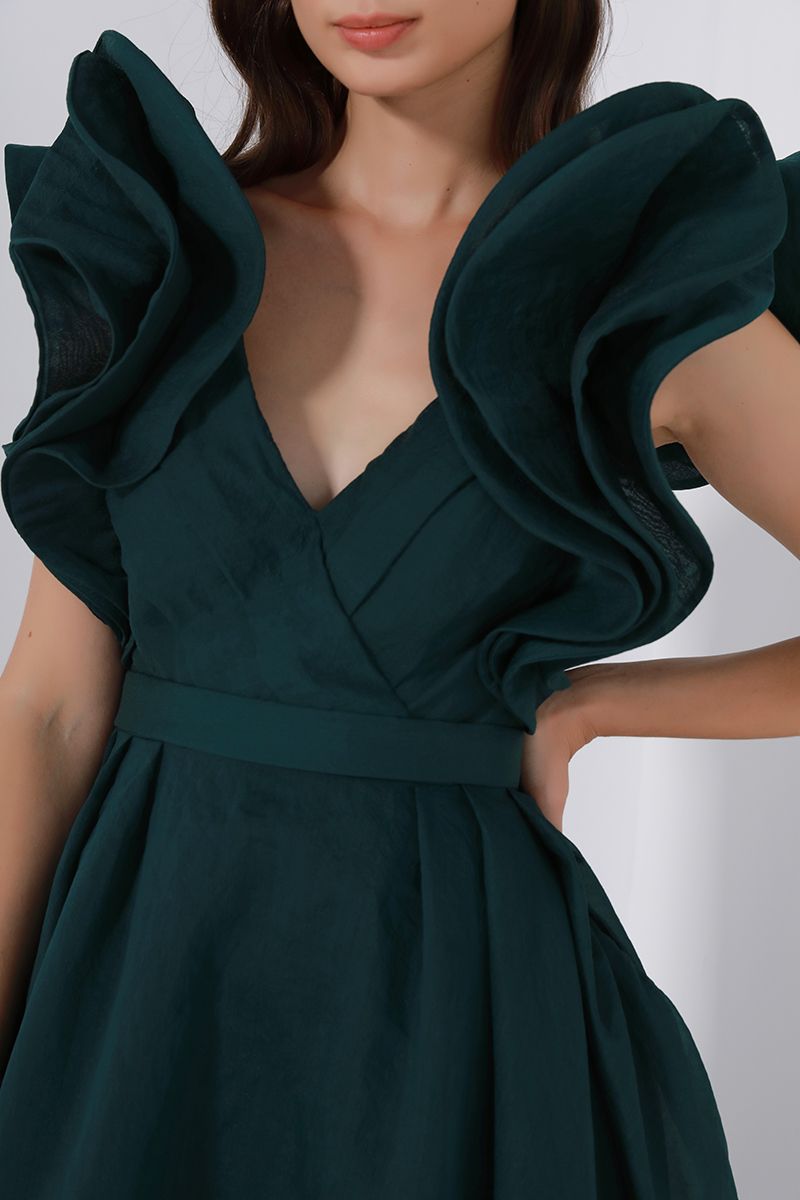 Statement ruffles dress
