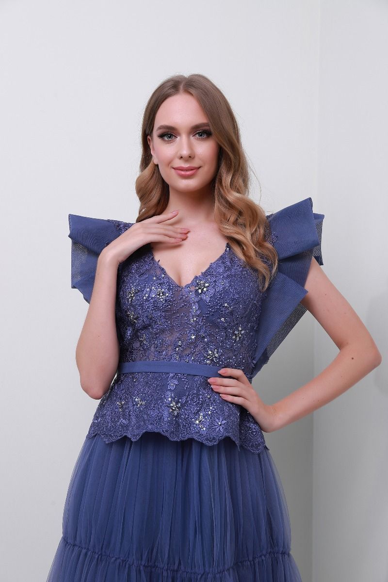 Sequin & floral applique dress 