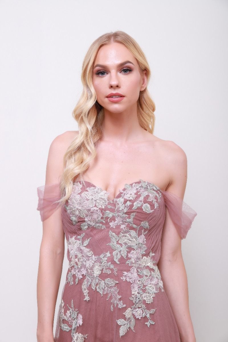 Floral frill trimming dress 