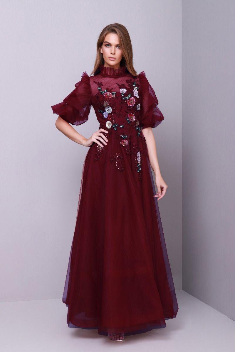 Floral sequin dress