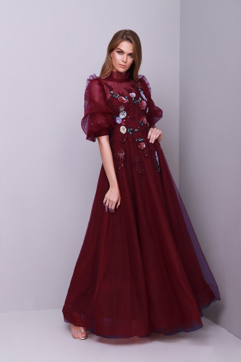 Floral sequin dress