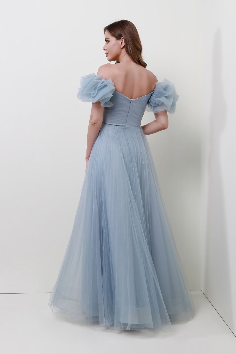 Embellished flower applique dress