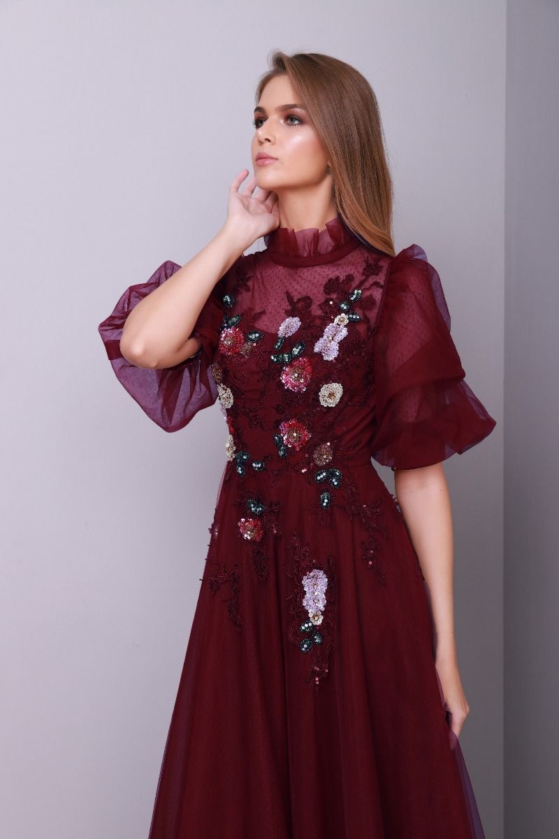 Floral sequin dress