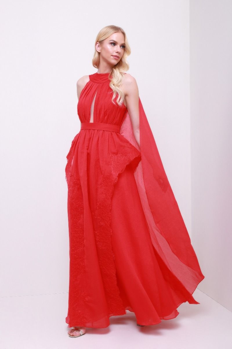 Unique pleated bustier dress